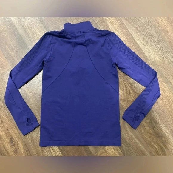 Gap Fit Athletic Jacket Womens Small Purple Running Gym Track Sport 1/4 Zip Top - Picture 3 of 8
